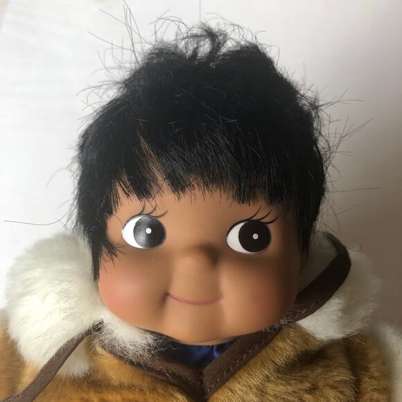 Vintage Northern Neighbors Kipmik Anchorage Alaska Inuit Boy Child Parka Doll - Picture 5 of 9